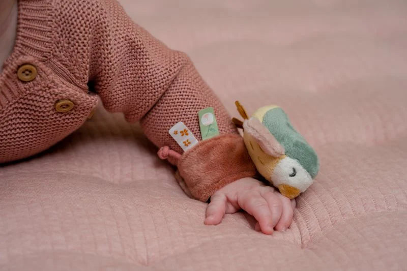 Wrist Rattle | Flowers & Butterflies