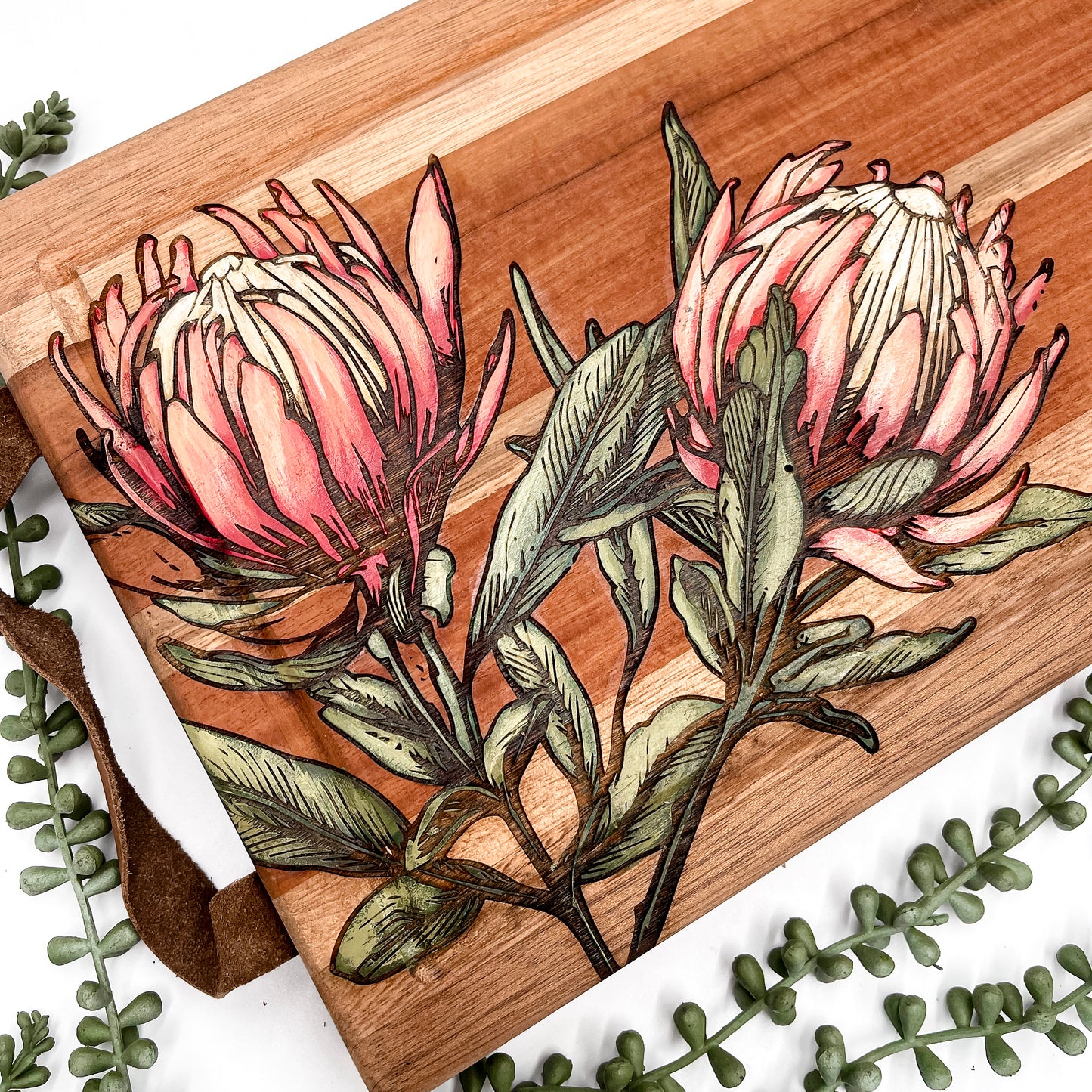 Houtbord | Protea