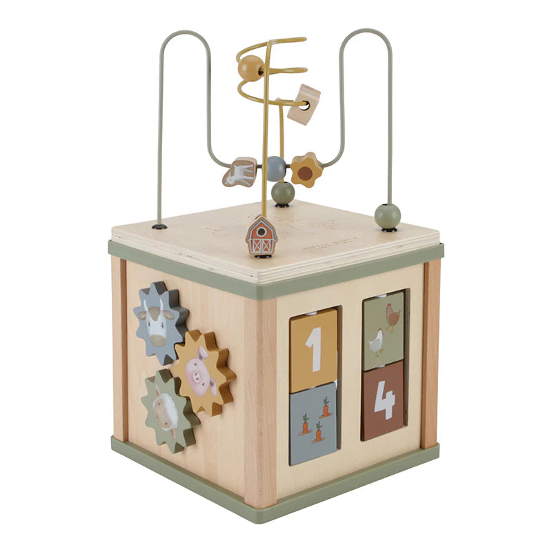 Wooden Activity Cube | Little Fram