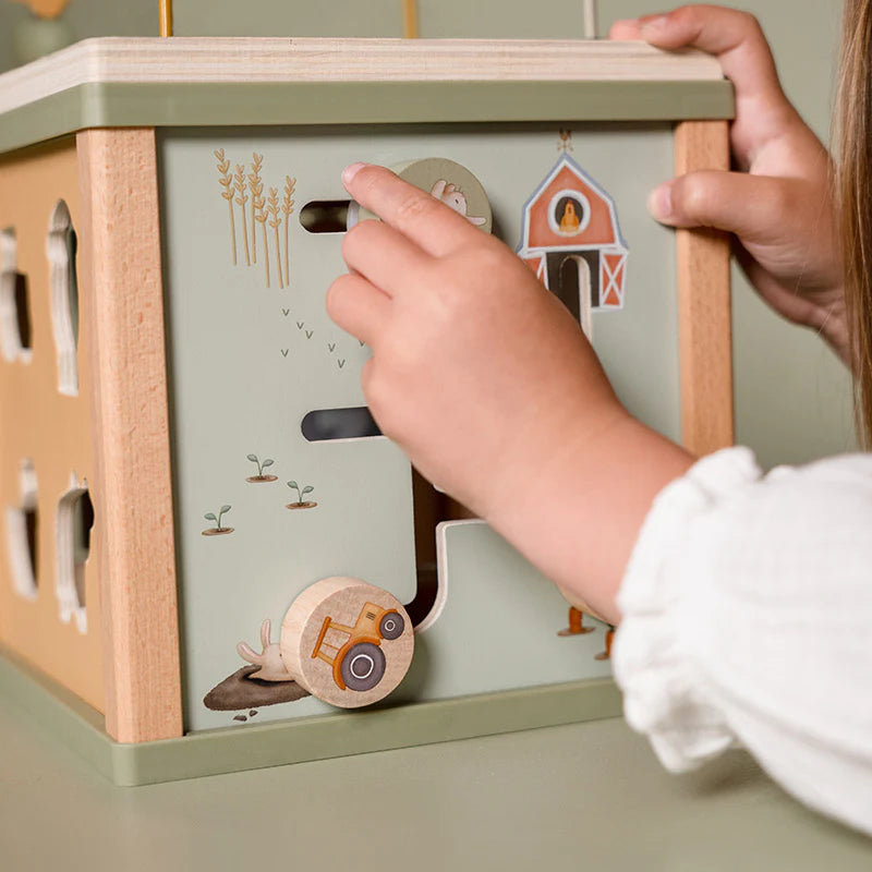 Wooden Activity Cube | Little Fram