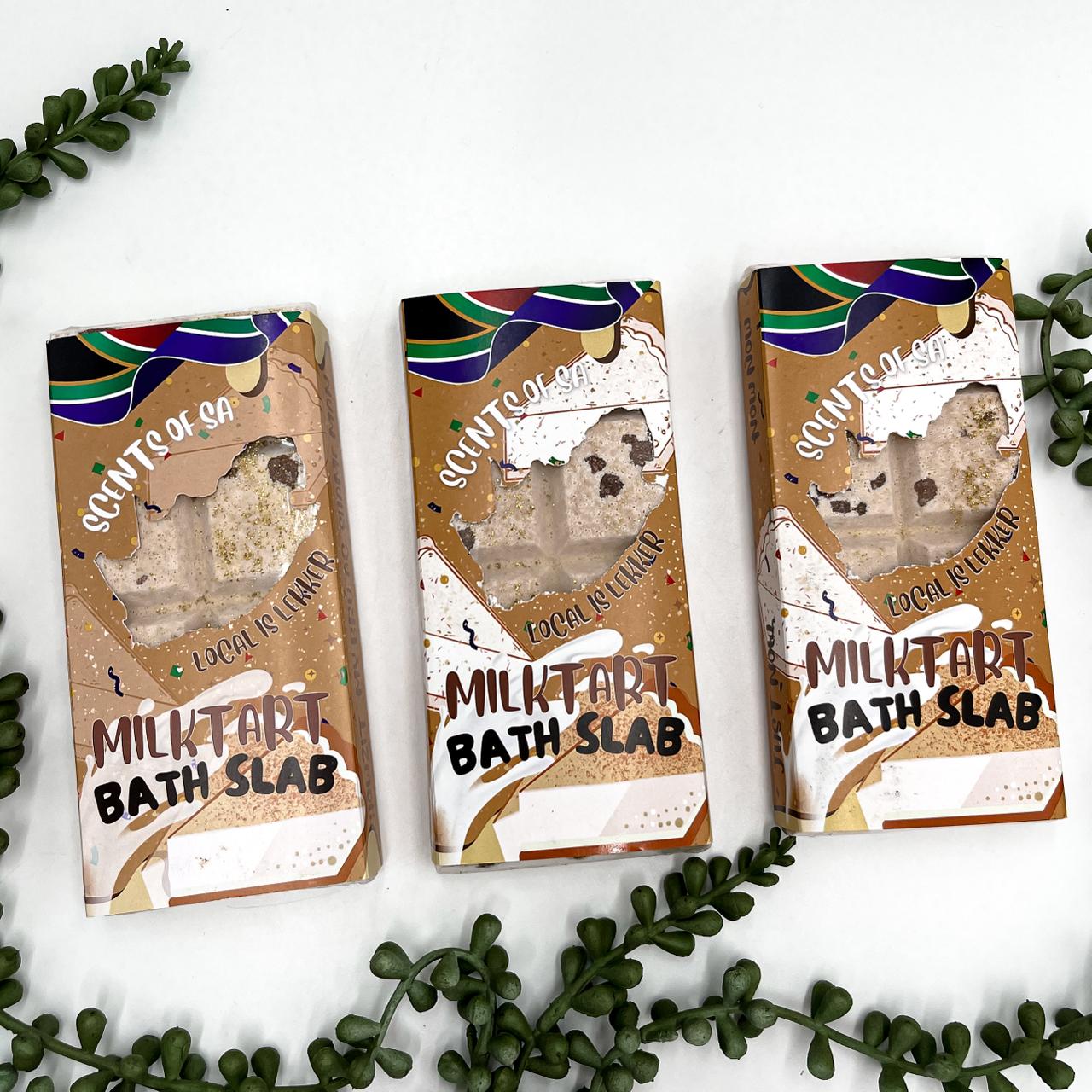 #Localislekker Bath Slab | Milk Tart