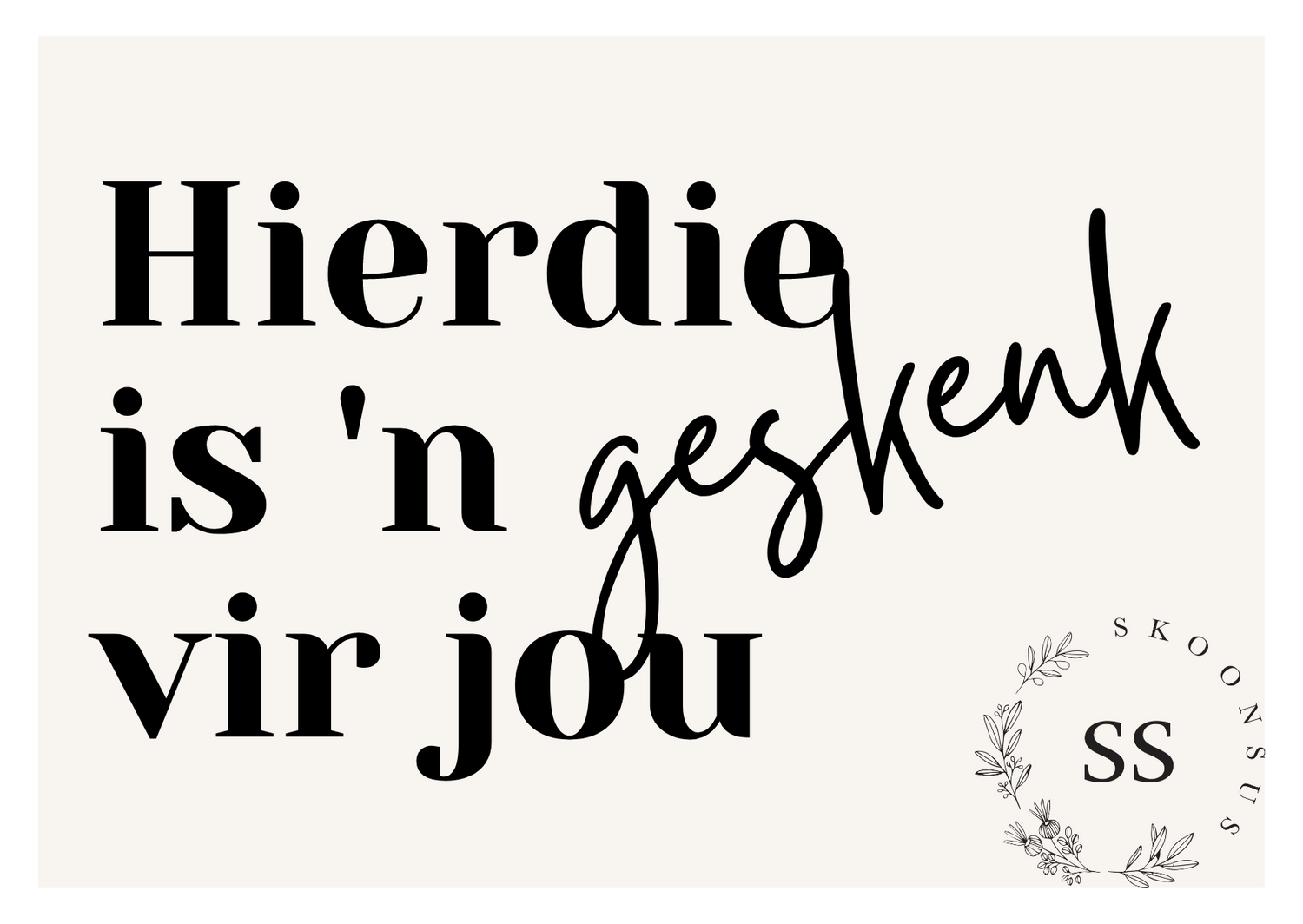 Geskenkbewys | Voucher