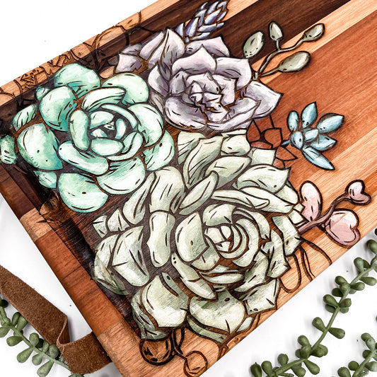 Houtbord | Vetplant