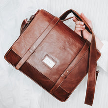 Load image into Gallery viewer, Foster Leather Laptop Bag
