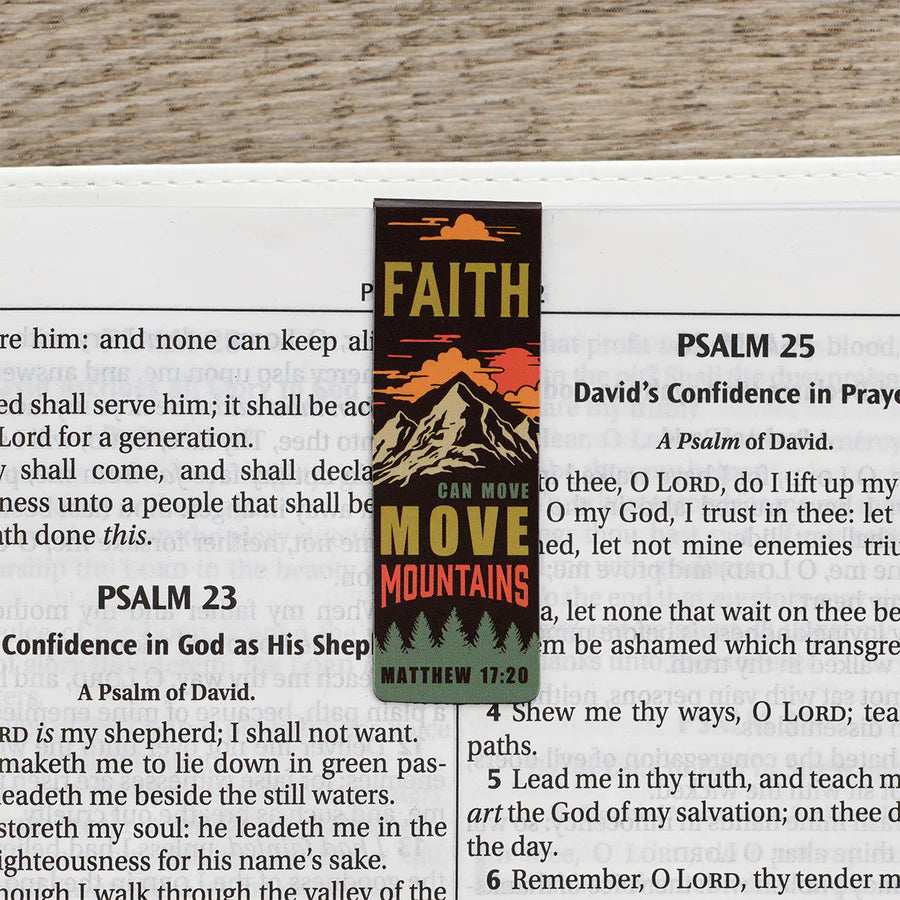 Magnetiese Boekmerkies | Faith moves mountains