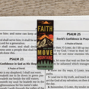 Magnetiese Boekmerkies | Faith moves mountains
