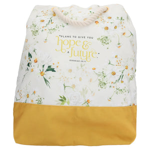 Plans to give you hope & a future canvas tote bag