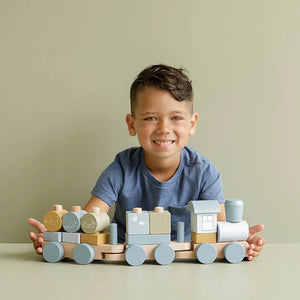 Stacking Train | Ocean Blue