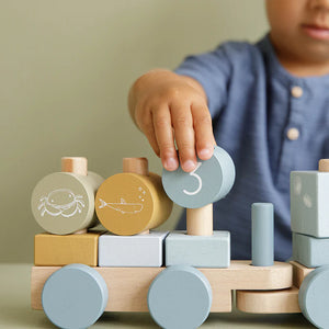 Stacking Train | Ocean Blue