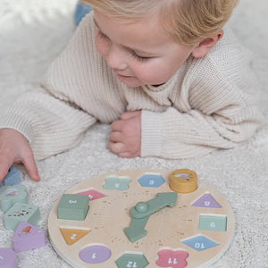 Puzzle Clock | Pink