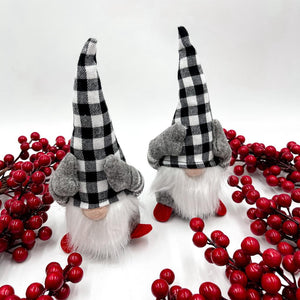 Kersfees Gnome | Swart & Wit