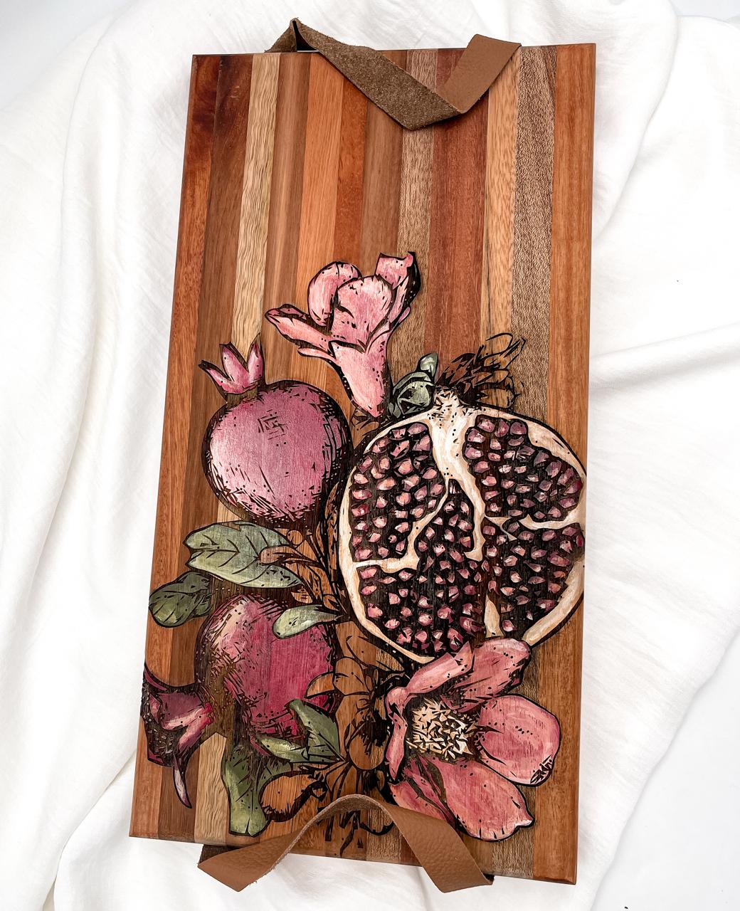Houtbord | Granaat