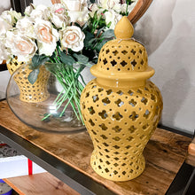Load image into Gallery viewer, Large Yellow Ginger Jar
